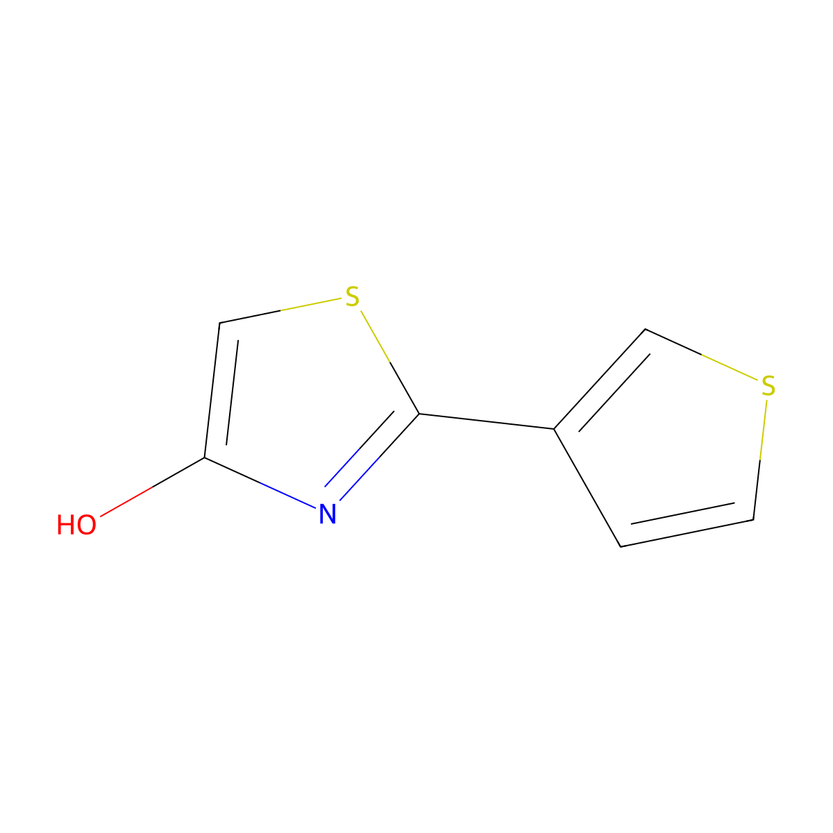 2-(3-Thienyl)-4-hydroxythiazole molecular structure, CAS 1159816-39-3