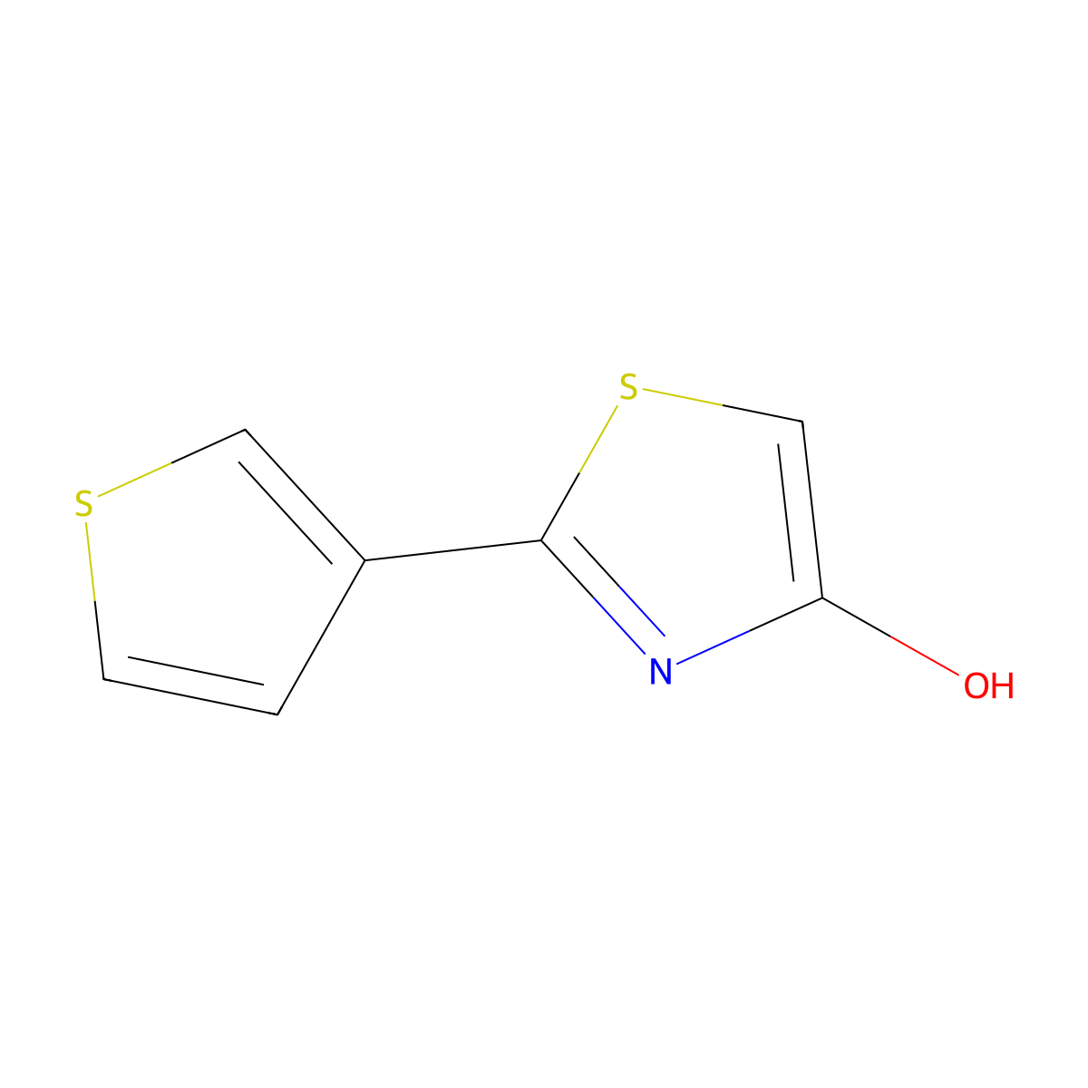2-(3-Thienyl)-4-hydroxythiazole molecular structure, CAS 1159816-39-3