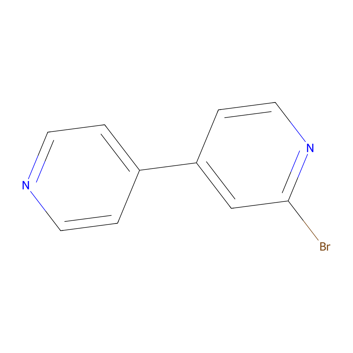 2-Bromo-4,4'-bipyridine molecular structure, CAS 1159816-59-7