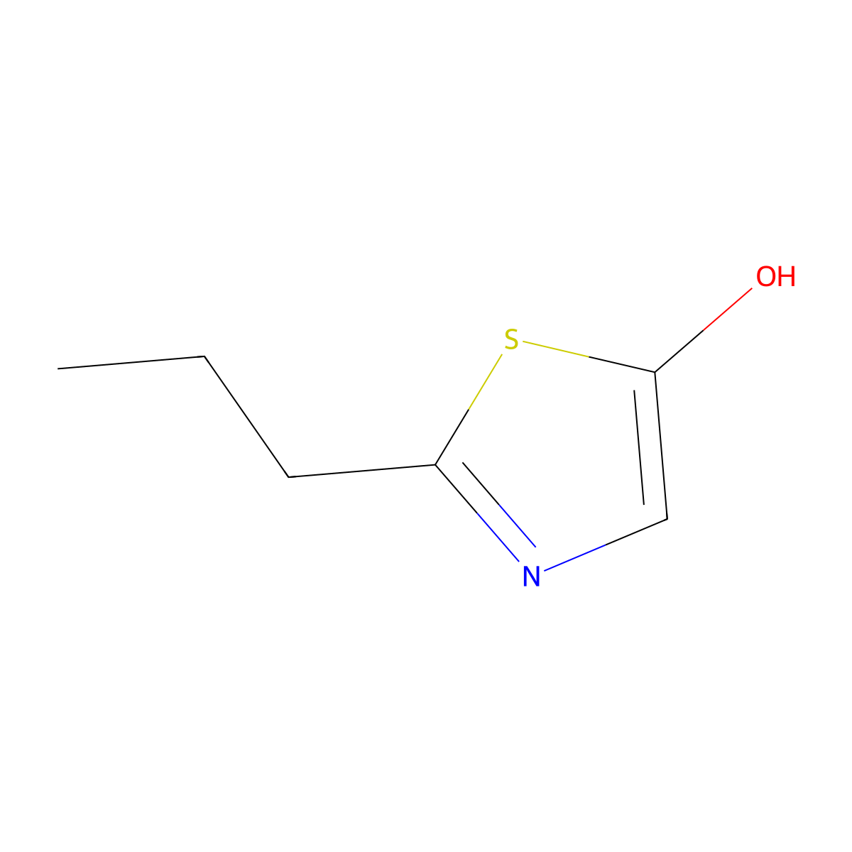 2-(n-Propyl)-5-hydroxythiazole molecular structure, CAS 1159816-62-2