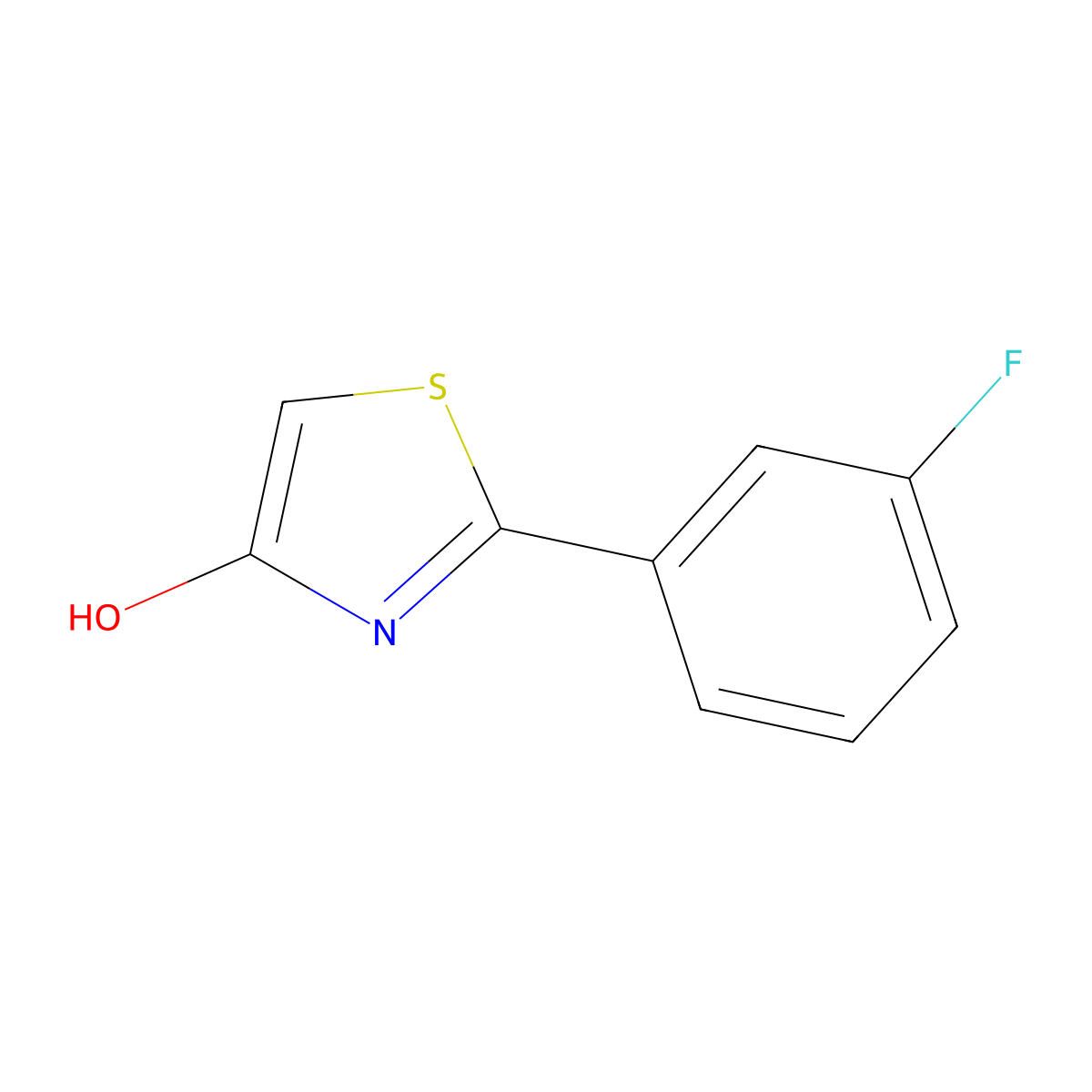 2-(3-Fluorophenyl)-4-thiazolol molecular structure, CAS 1159816-66-6