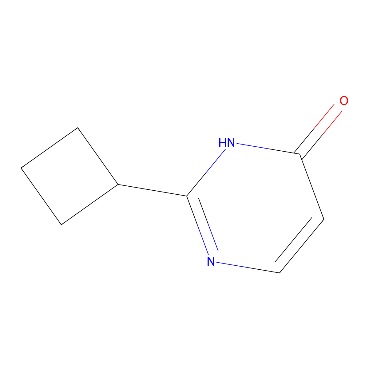 2-Cyclobutylpyrimidin-4-ol molecular structure, CAS 1159816-67-7
