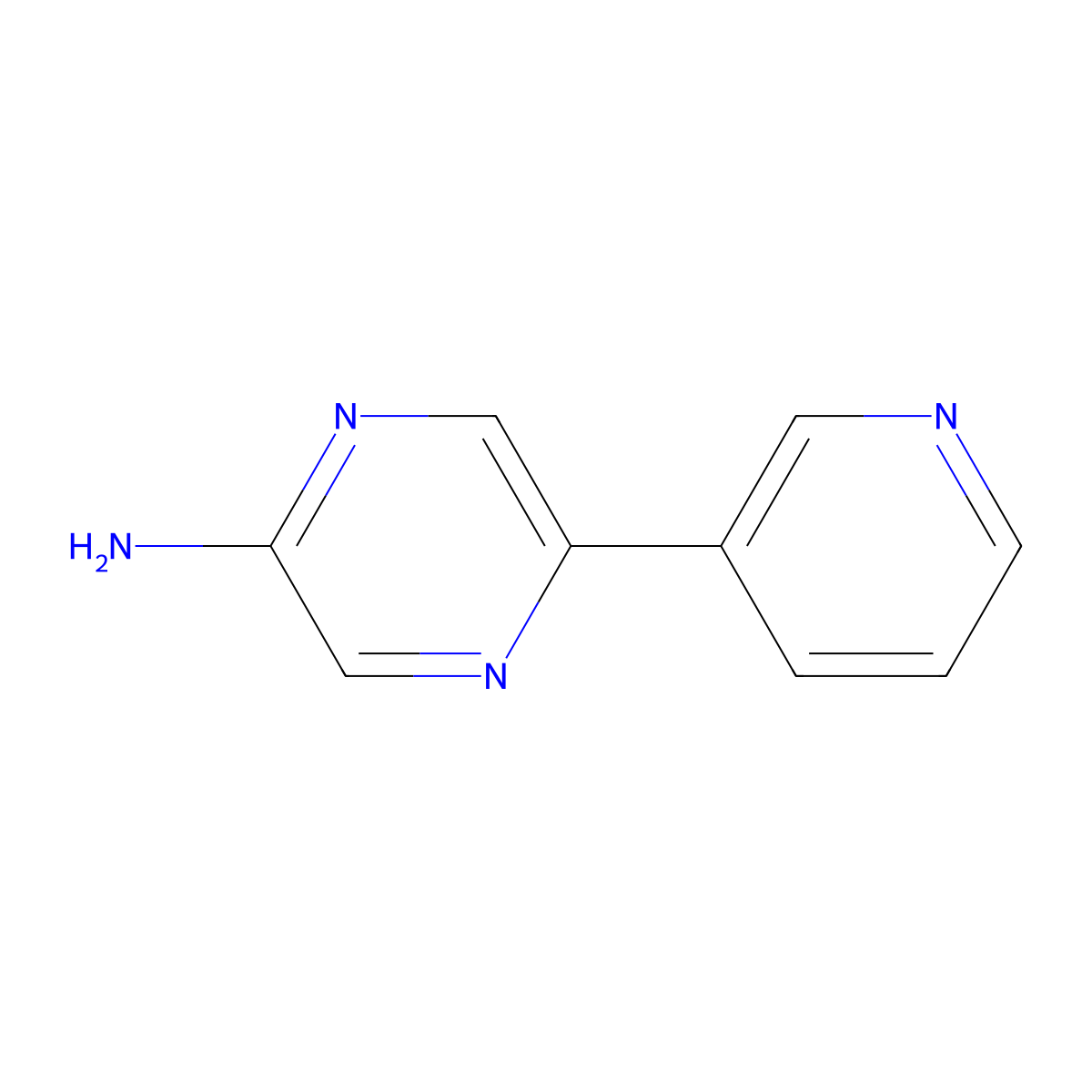 5-(Pyridin-3-yl)pyrazin-2-amine molecular structure, CAS 1159816-78-0