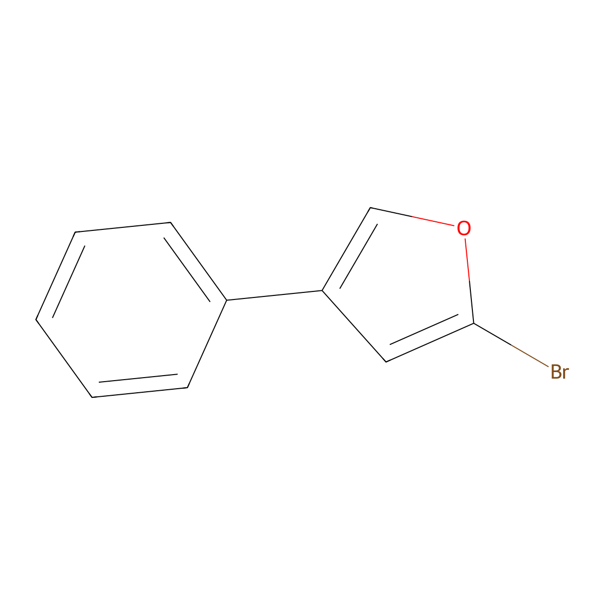 2-Bromo-4-phenylfuran molecular structure, CAS 1159816-94-0