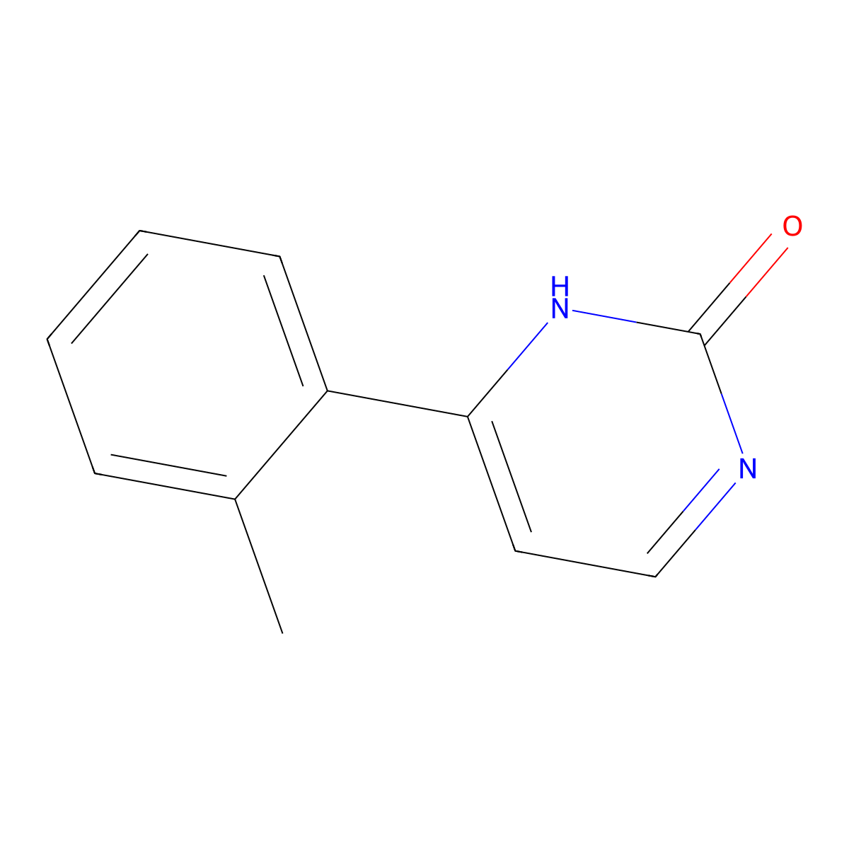 6-(2-Methylphenyl)-2(1H)-pyrimidinone molecular structure, CAS 1159816-96-2