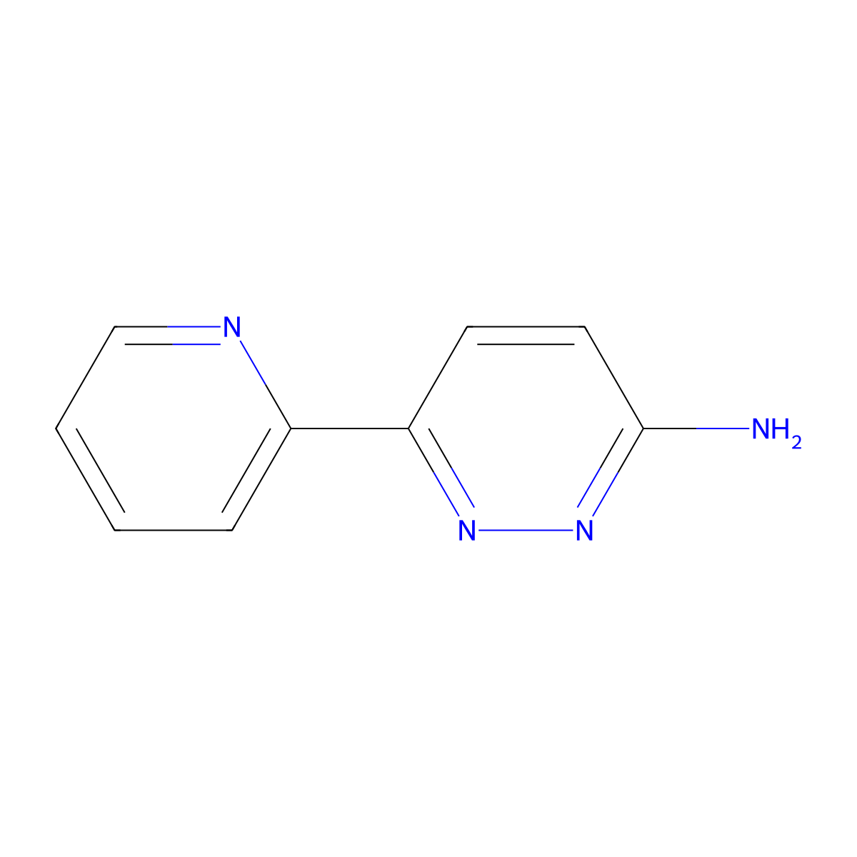 6-(Pyridin-2-yl)pyridazin-3-amine molecular structure, CAS 1159817-09-0