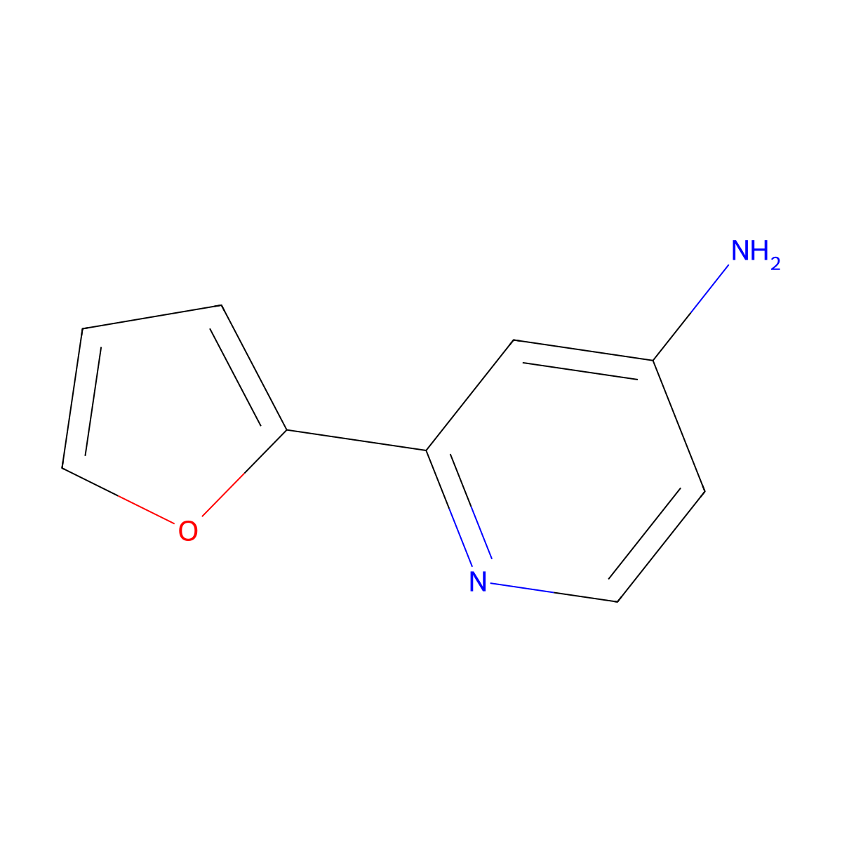 2-(Furan-2-yl)pyridin-4-amine molecular structure, CAS 1159817-12-5