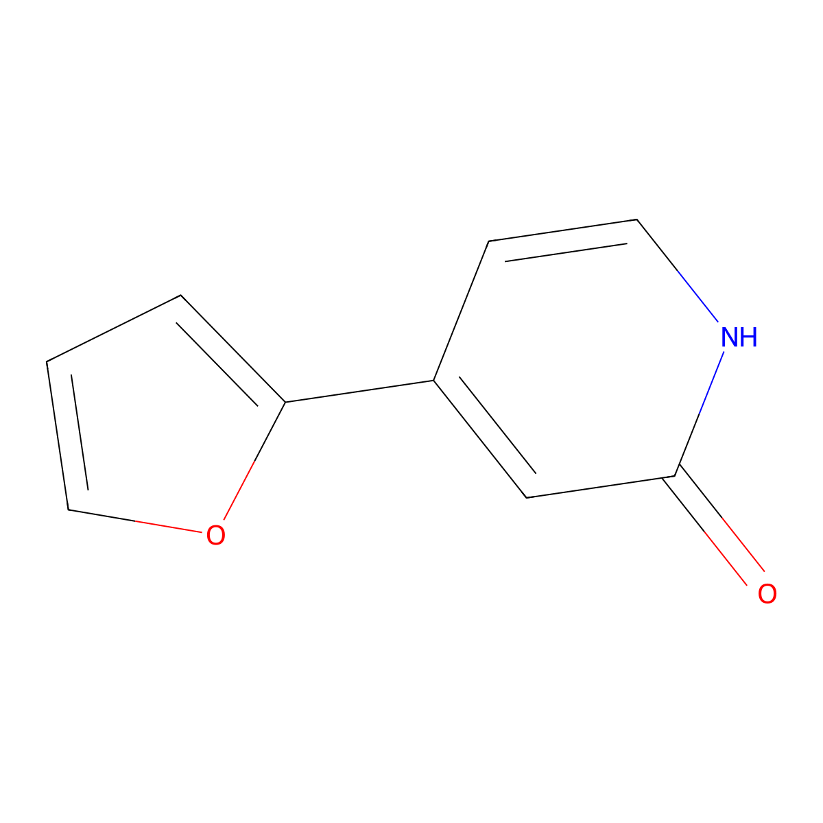 4-(Furan-2-yl)pyridin-2(1H)-one molecular structure, CAS 1159817-23-8