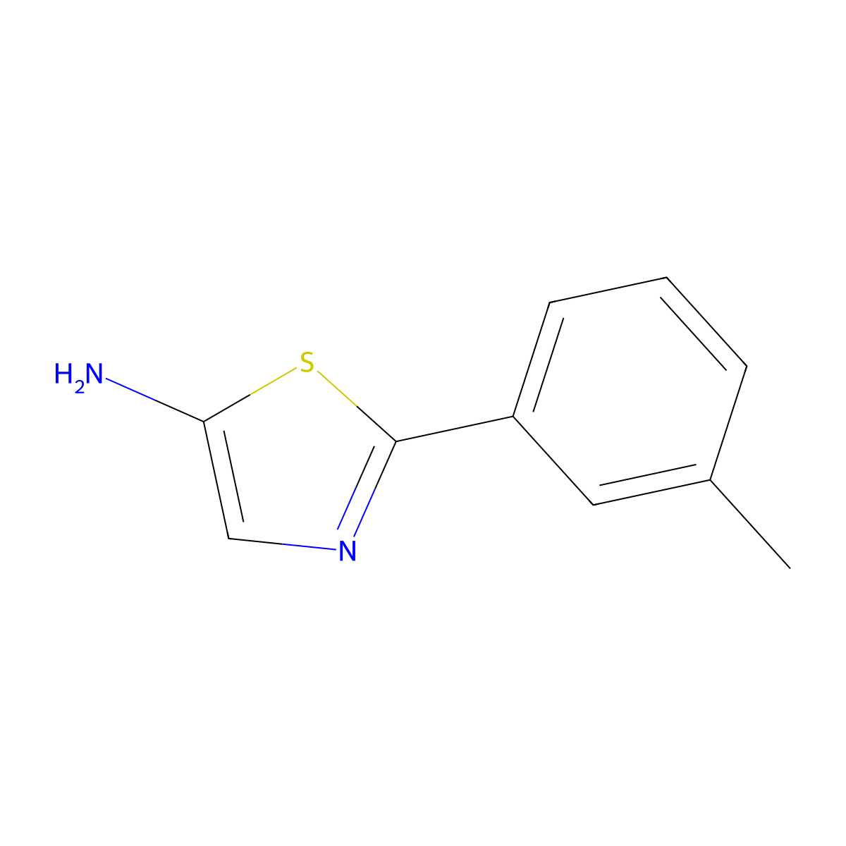 2-(m-Tolyl)thiazol-5-amine molecular structure, CAS 1159817-27-2