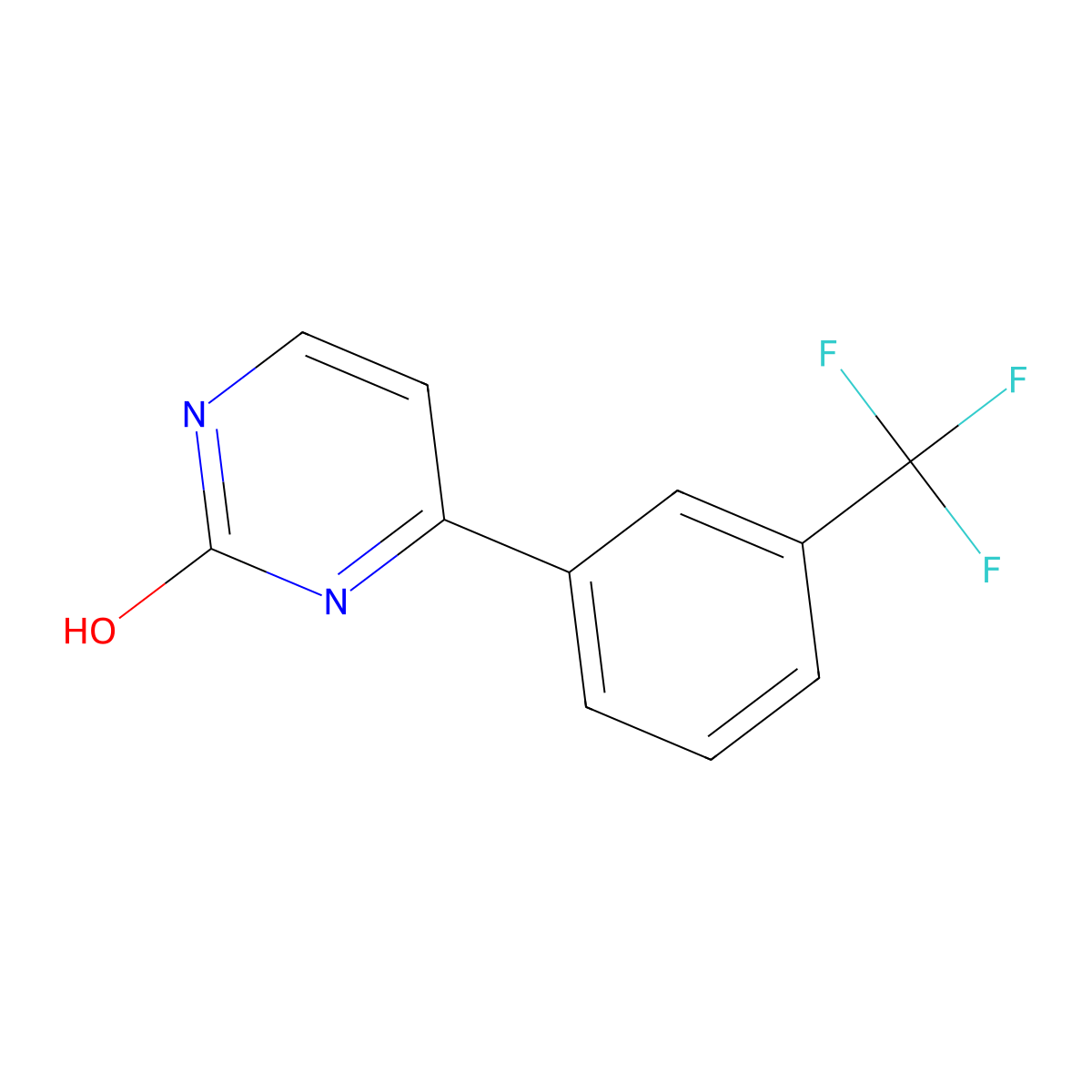 2-Hydroxy-4-(3-trifluoromethylphenyl)pyrimidine molecular structure, CAS 1159817-30-7
