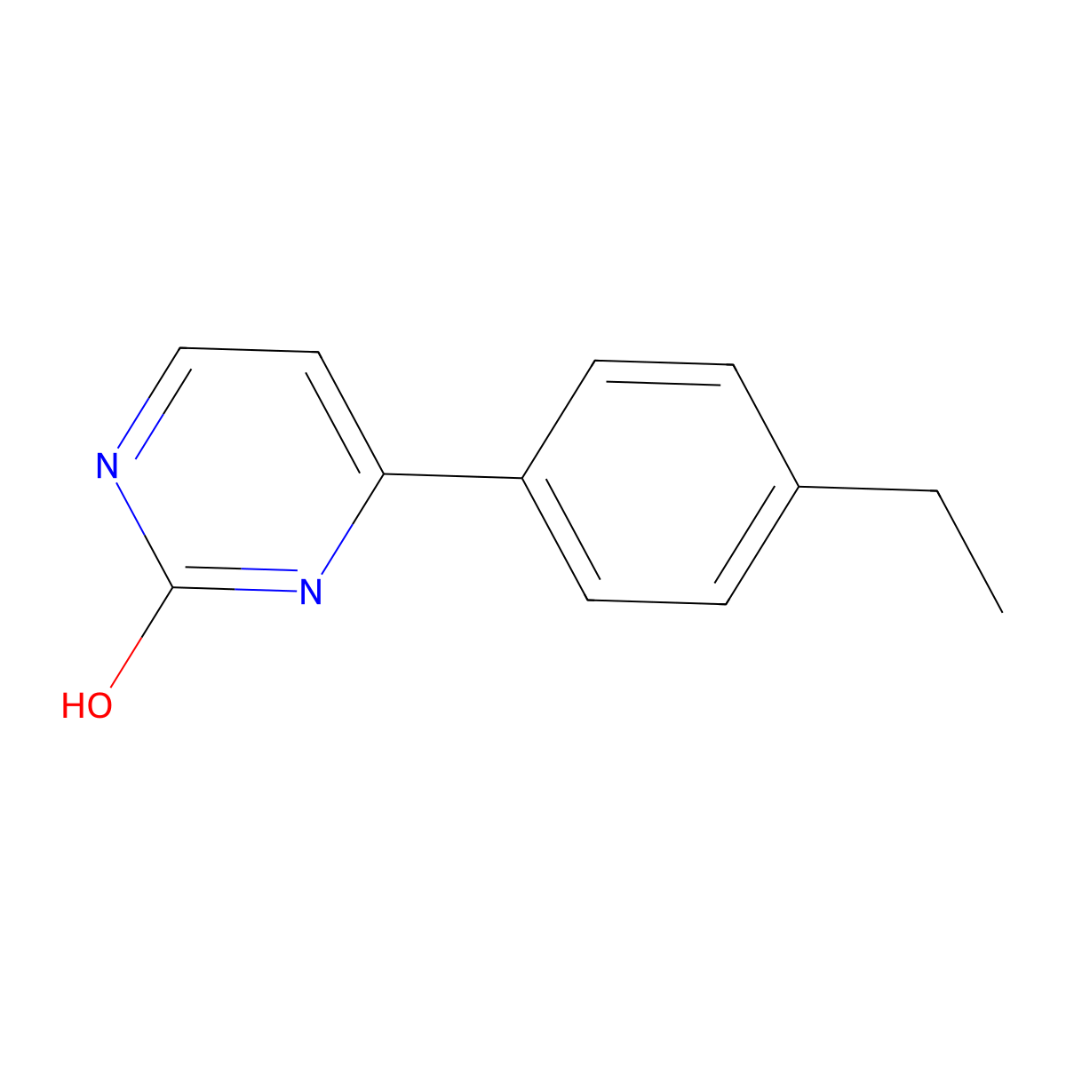 2-Hydroxy-4-(4-ethylphenyl)pyrimidine molecular structure, CAS 1159817-36-3