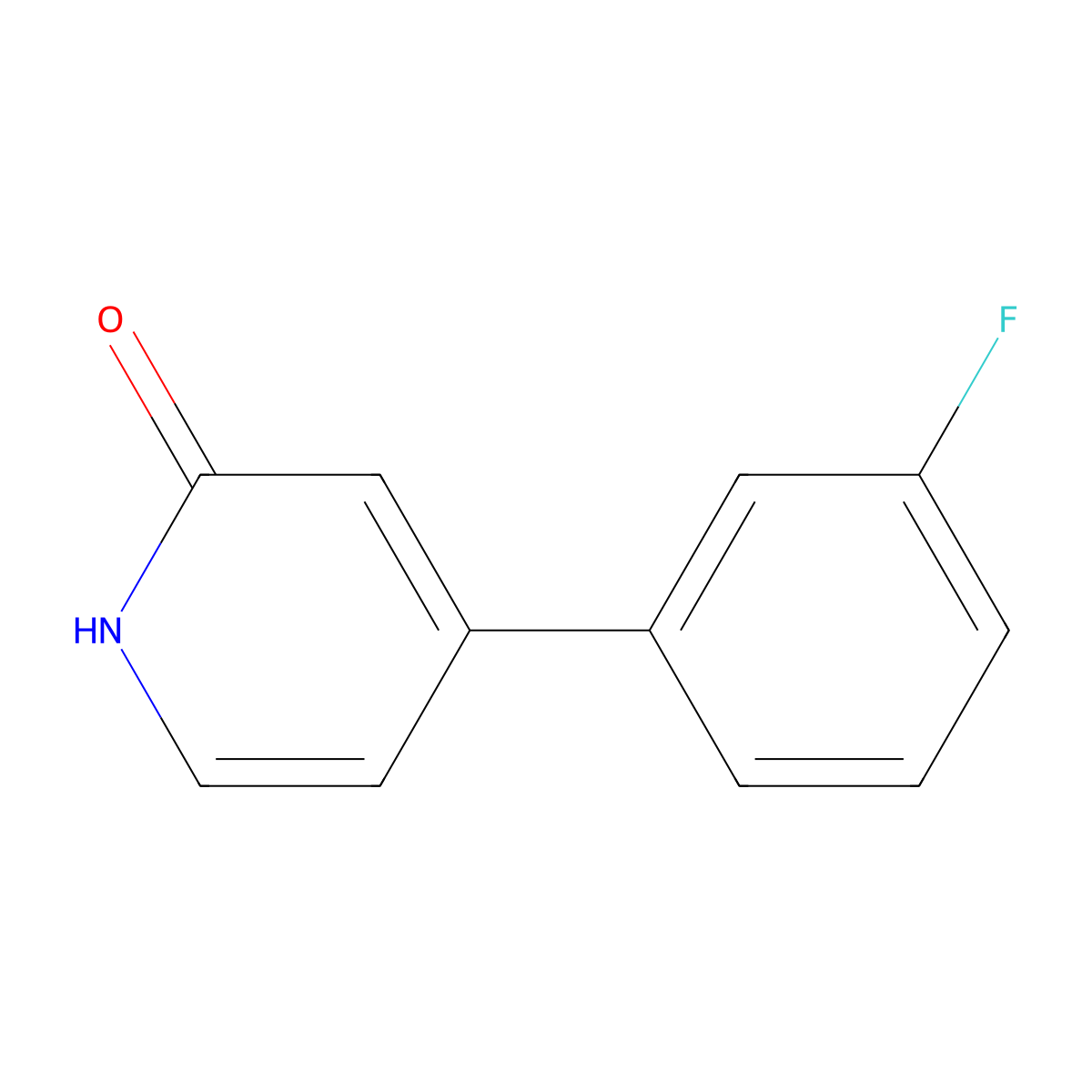 4-(3-Fluorophenyl)pyridin-2(1H)-one molecular structure, CAS 1159817-41-0
