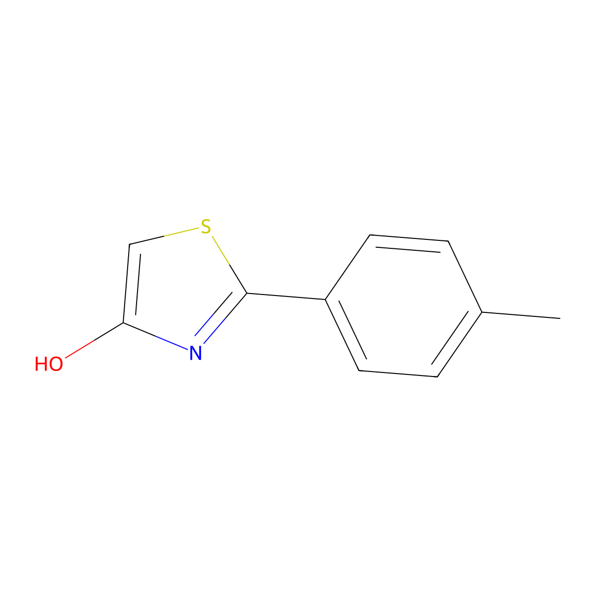 2-(4-Tolyl)-4-hydroxythiazole molecular structure, CAS 1159817-49-8