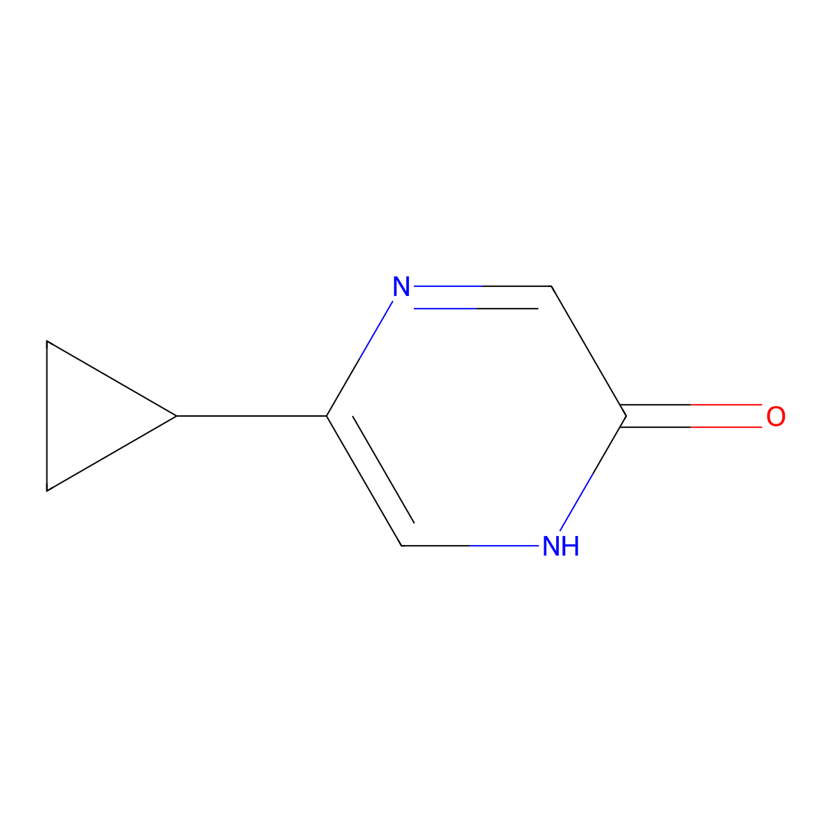 5-Cyclopropylpyrazin-2-ol molecular structure, CAS 1159817-53-4