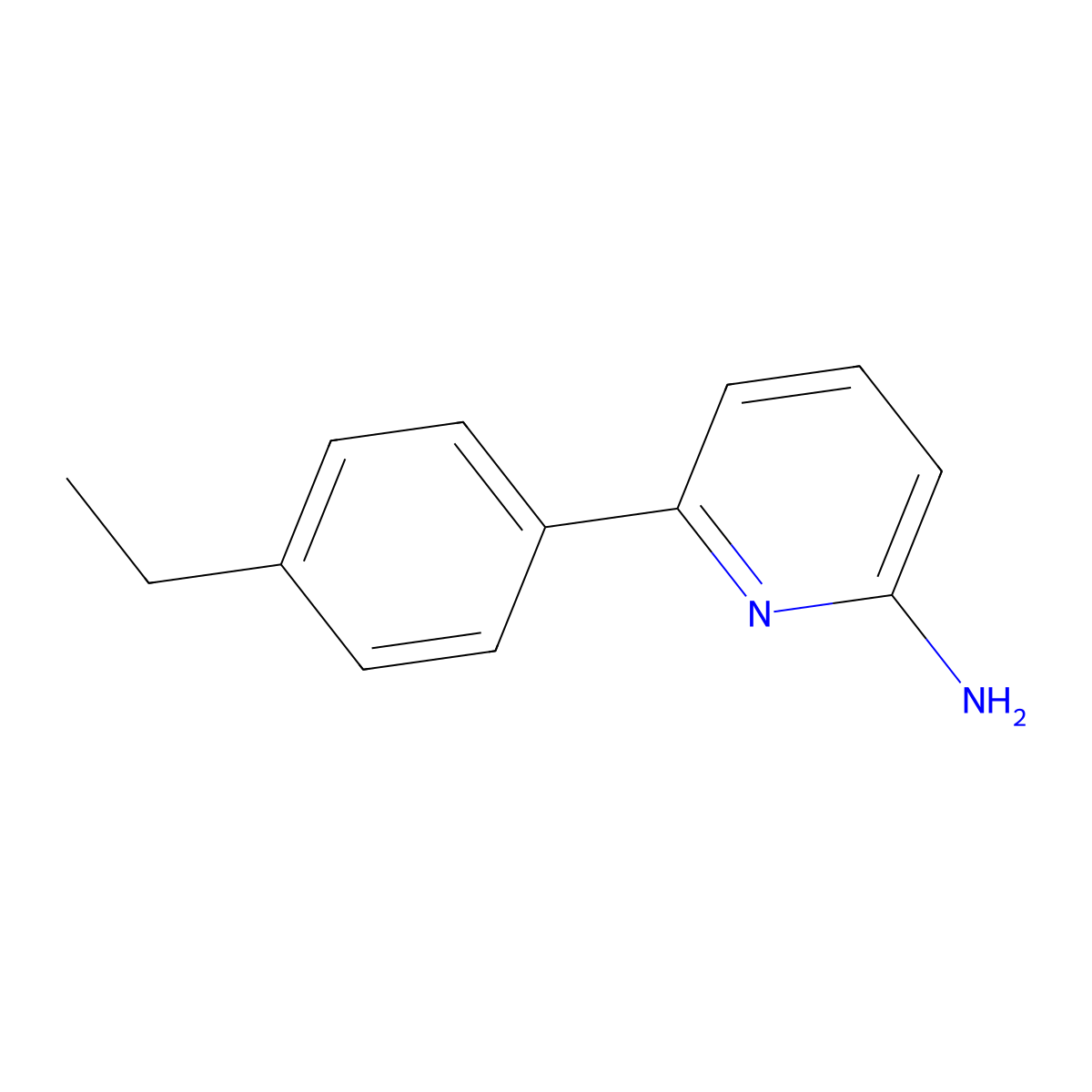 6-(4-Ethylphenyl)-2-pyridinamine molecular structure, CAS 1159817-54-5