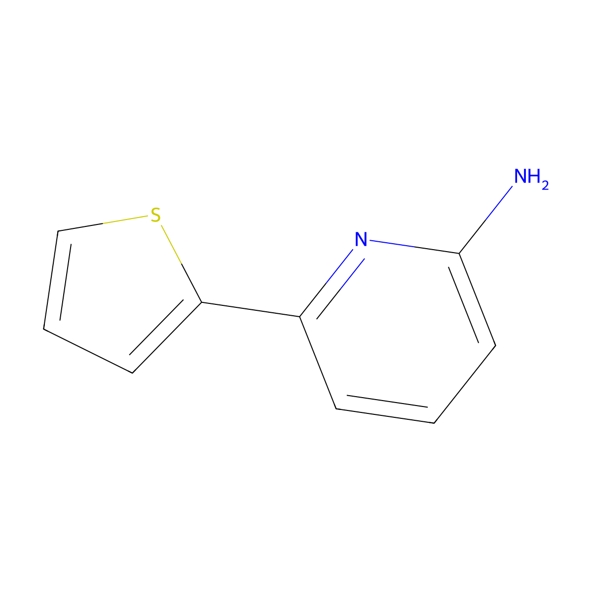 6-(Thiophen-2-YL)pyridin-2-amine molecular structure, CAS 1159817-98-7