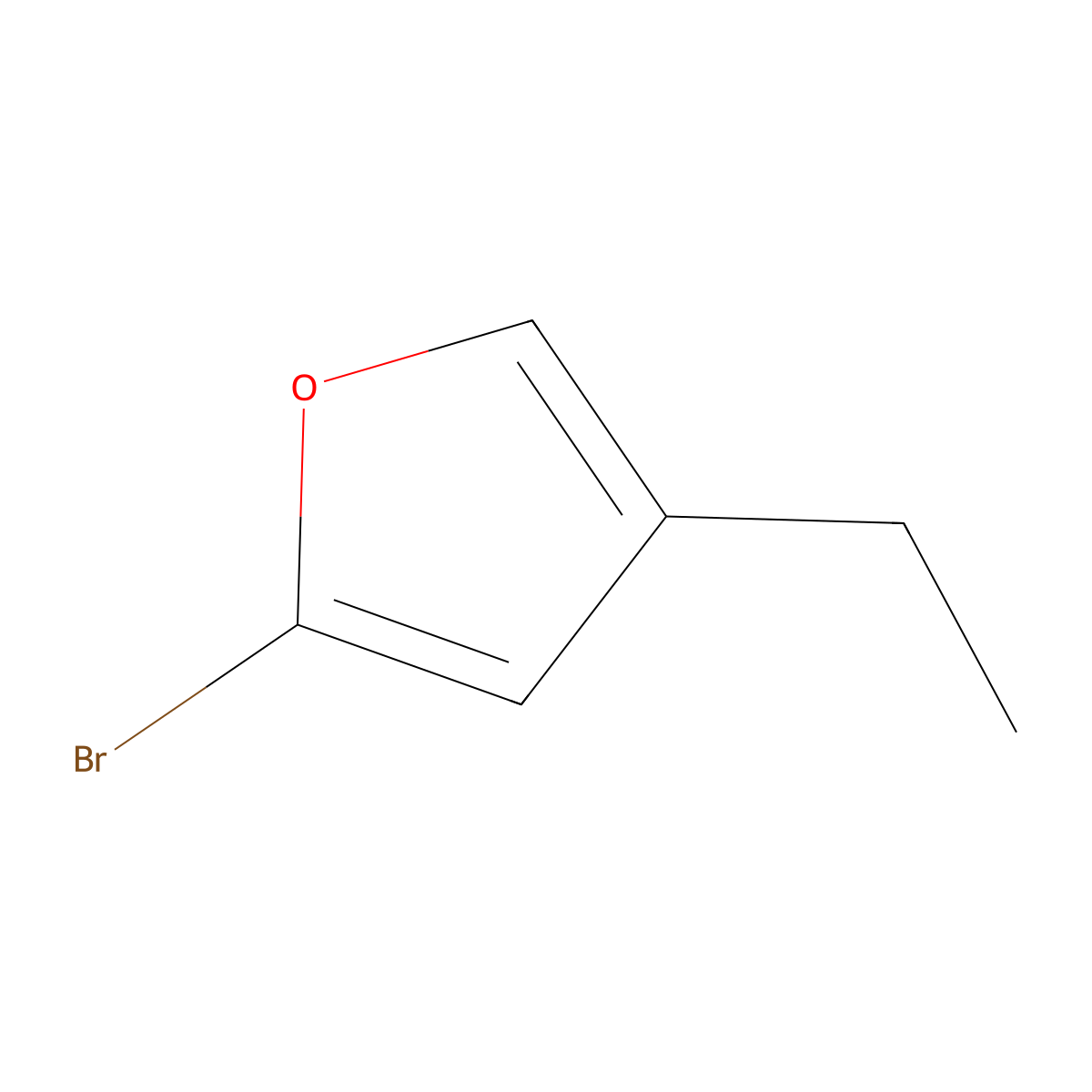 2-Bromo-4-ethylfuran molecular structure, CAS 1159818-01-5