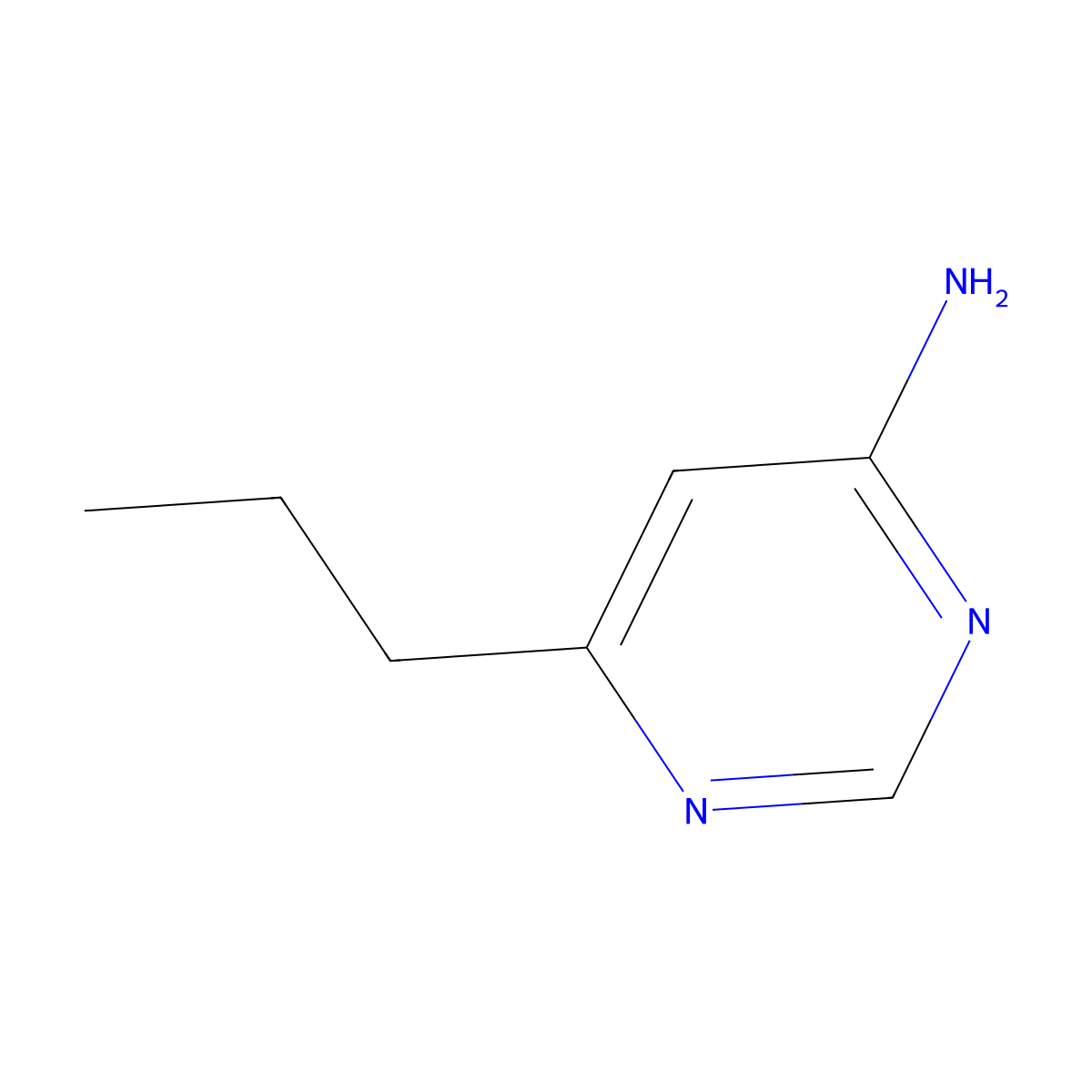6-Propylpyrimidin-4-amine molecular structure, CAS 1159818-10-6