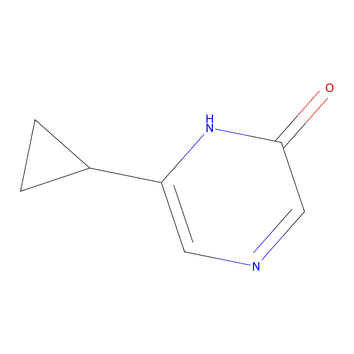 6-Cyclopropyl-pyrazin-2-ol molecular structure, CAS 1159818-19-5