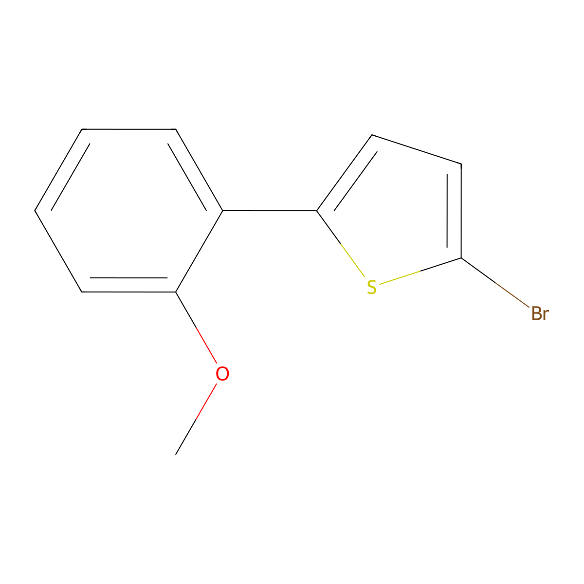 2-Bromo-5-(2-methoxyphenyl)thiophene molecular structure, CAS 1159818-20-8