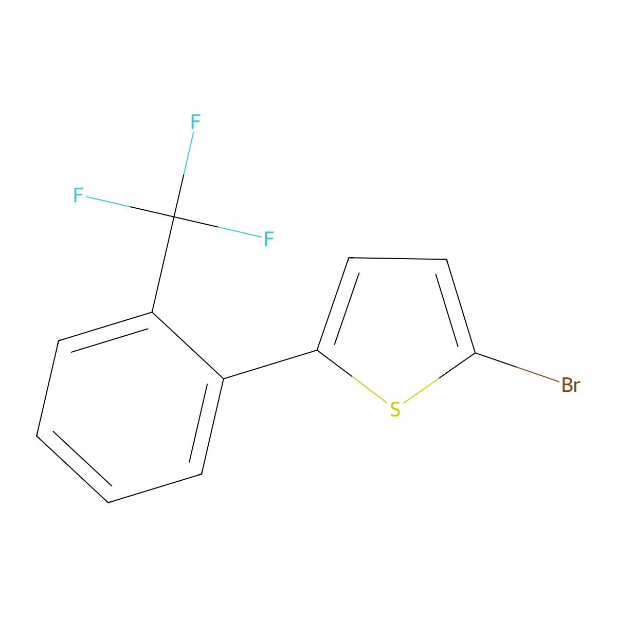 2-Bromo-5-(2-trifluoromethylphenyl)thiophene molecular structure, CAS 1159818-29-7