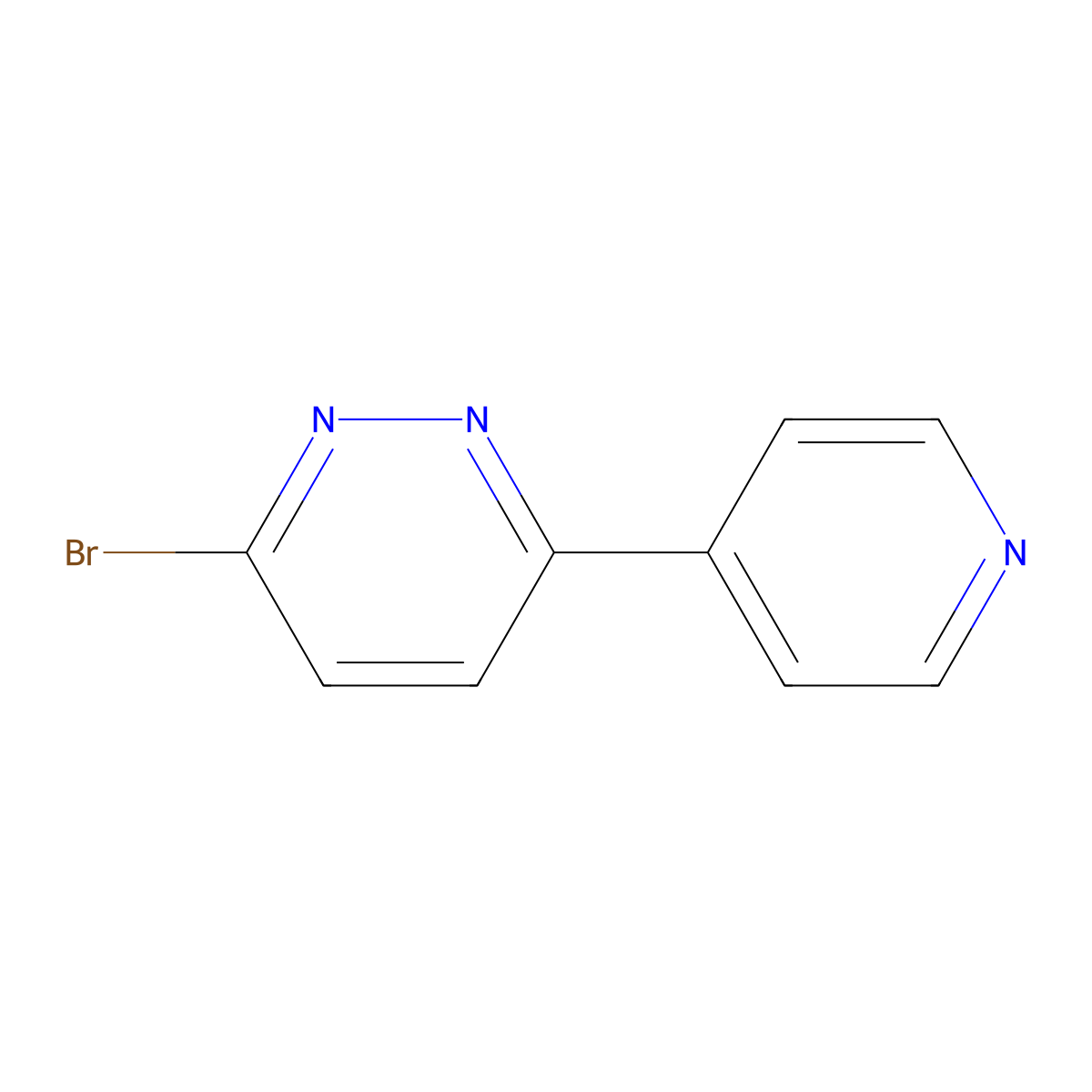 3-Bromo-6-pyridin-4-yl-pyridazine molecular structure, CAS 1159818-39-9