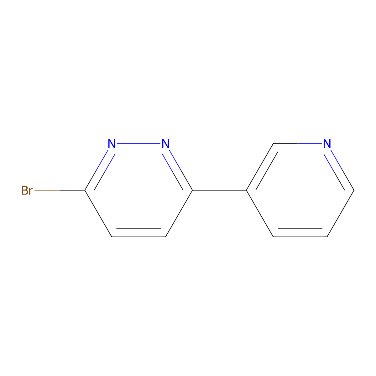 3-Bromo-6-(pyridin-3-yl)pyridazine molecular structure, CAS 1159818-53-7
