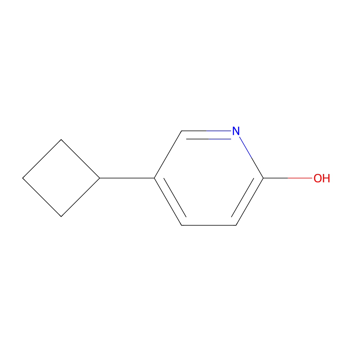 5-Cyclobutylpyridin-2-ol molecular structure, CAS 1159818-55-9