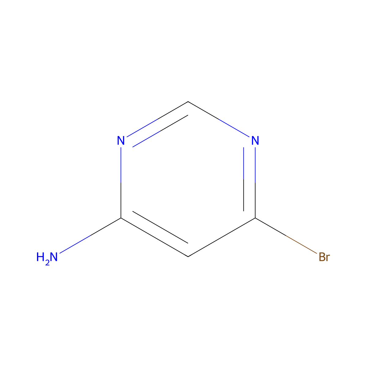 6-Bromopyrimidin-4-amine molecular structure, CAS 1159818-57-1