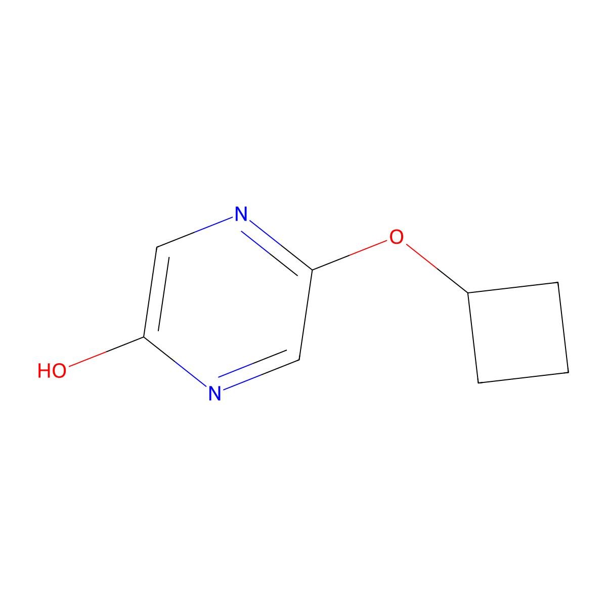 5-(Cyclobutyloxy)-2(1H)-pyrazinone molecular structure, CAS 1159818-64-0