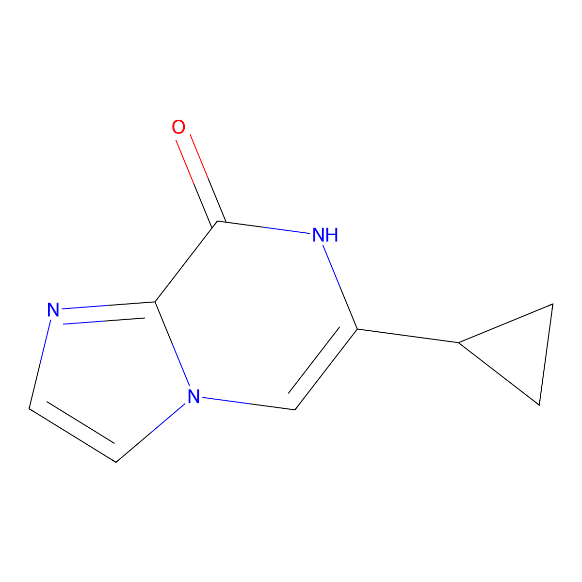 8-Hydroxy-6-(cyclopropyl)imidazo[1,2-a]pyrazine molecular structure, CAS 1159818-70-8