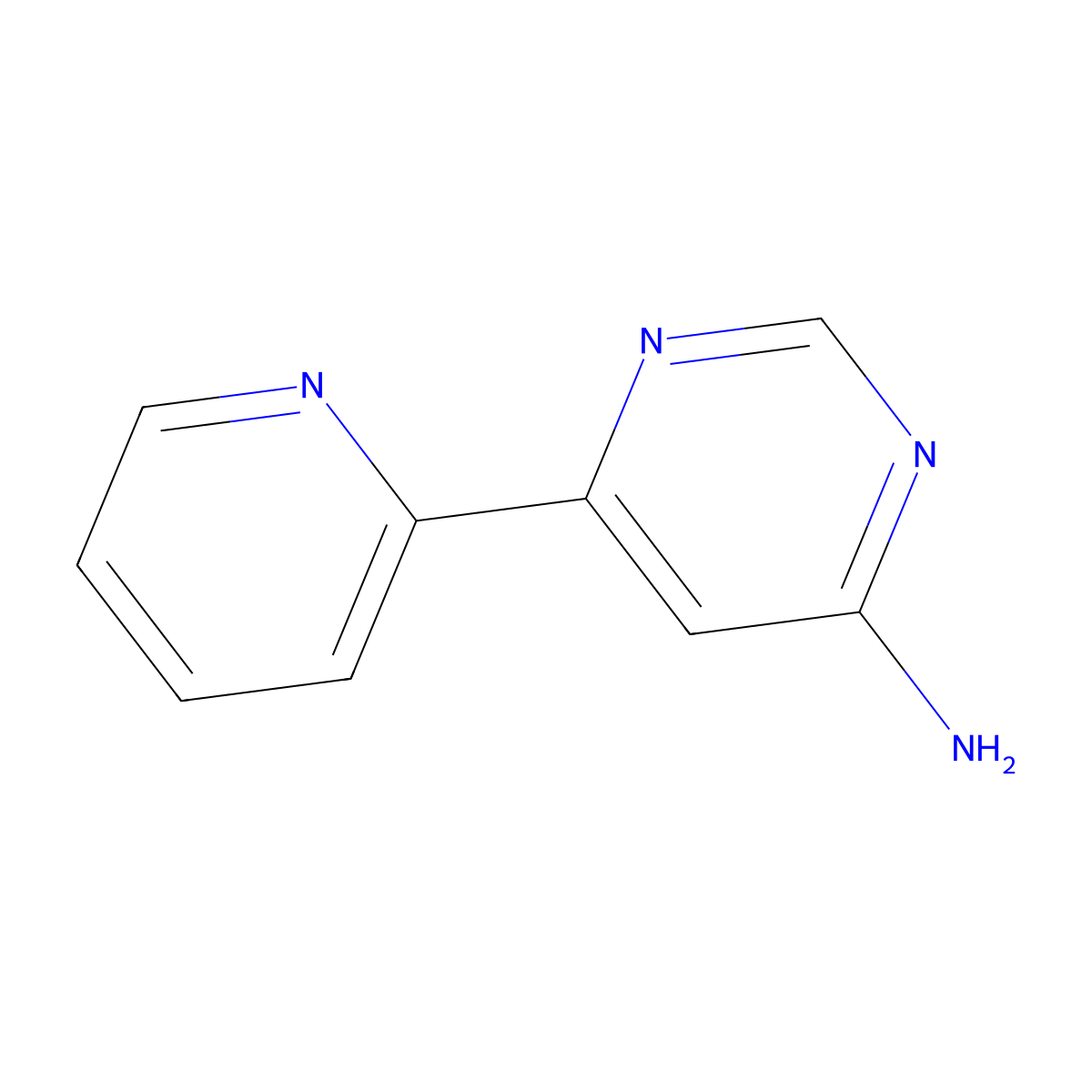 6-(Pyridin-2-yl)pyrimidin-4-amine molecular structure, CAS 1159818-72-0
