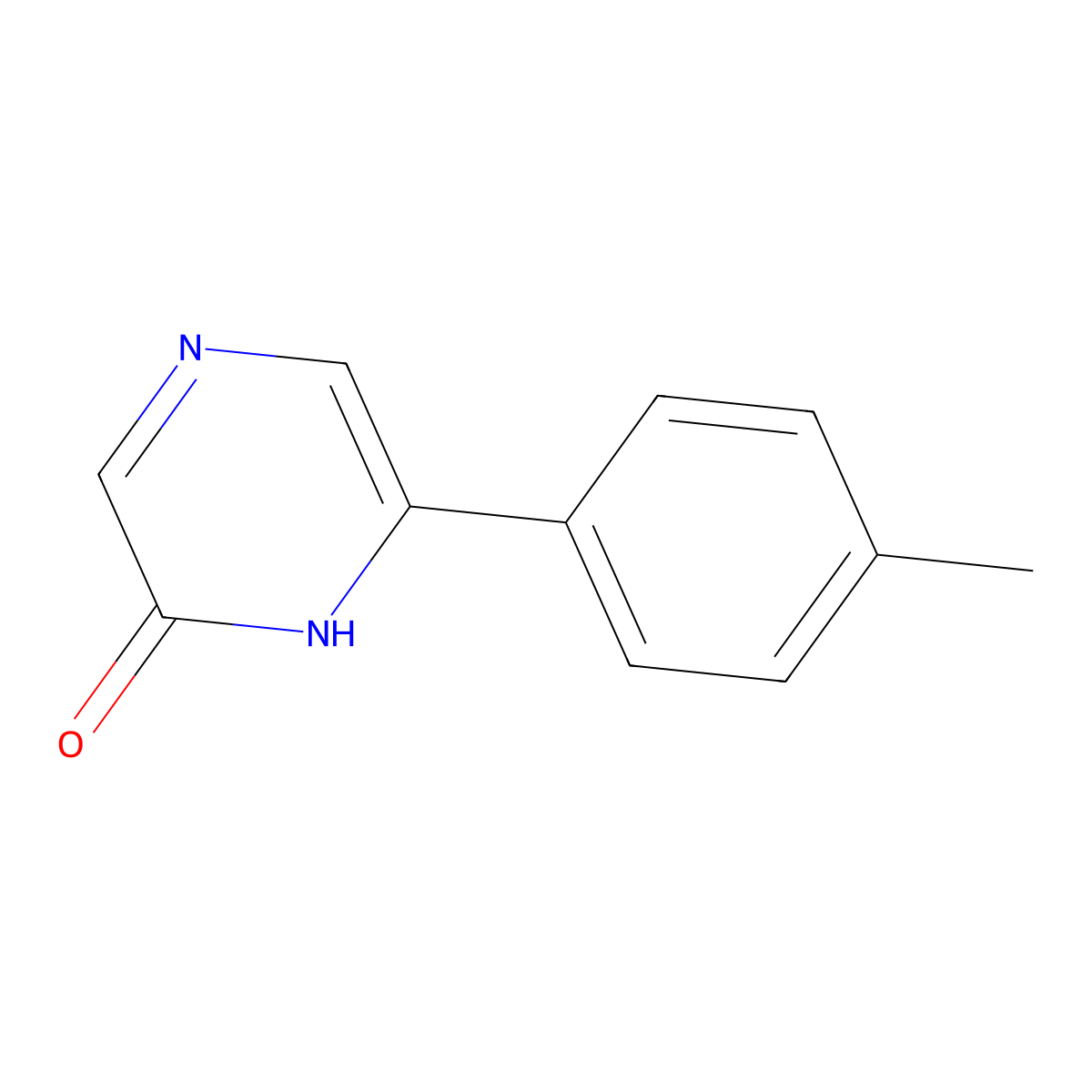 6-(4-Methylphenyl)-2(1H)-pyrazinone molecular structure, CAS 1159818-74-2