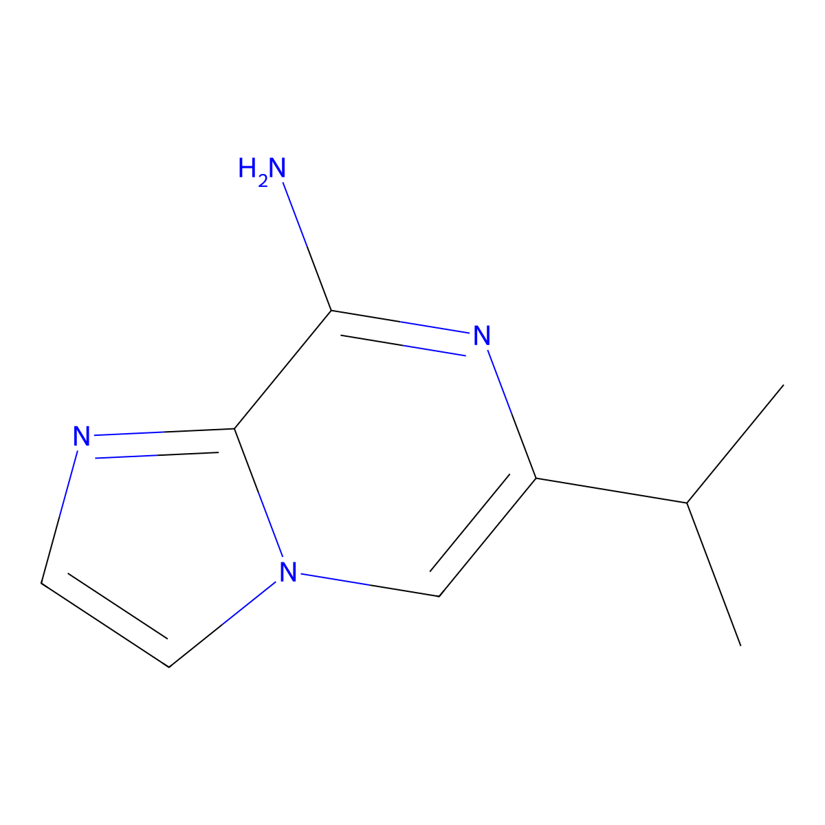 8-Amino-6-(iso-propyl)imidazo[1,2-a]pyrazine molecular structure, CAS 1159818-75-3