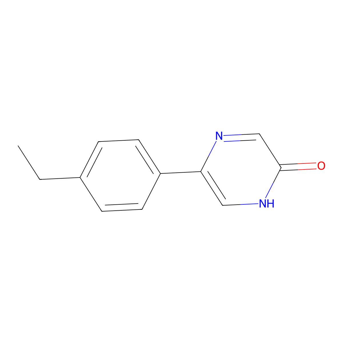 2-Hydroxy-5-(4-ethylphenyl)pyrazine molecular structure, CAS 1159818-76-4
