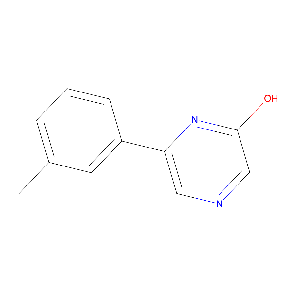 2-Hydroxy-6-(3-tolyl)pyrazine molecular structure, CAS 1159818-86-6