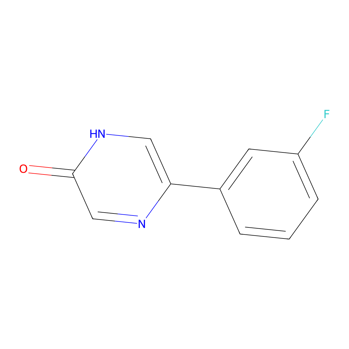5-(3-Fluorophenyl)pyrazin-2-OL molecular structure, CAS 1159818-89-9