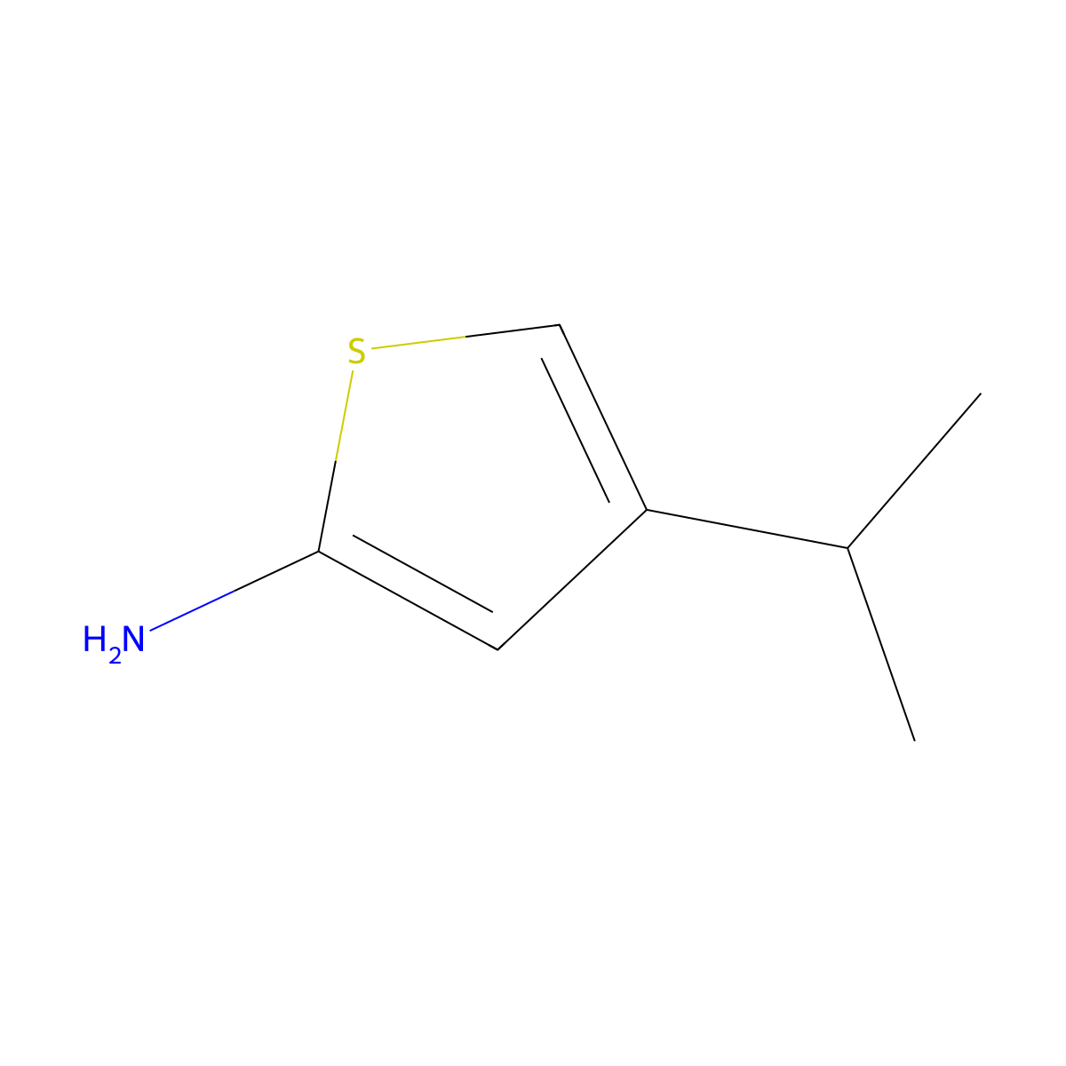 2-Amino-4-(iso-propyl)thiophene molecular structure, CAS 1159819-17-6