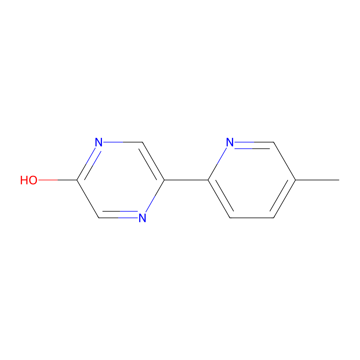 2-Hydroxy-5-(5-methyl-2-pyridyl)pyrazine molecular structure, CAS 1159819-22-3