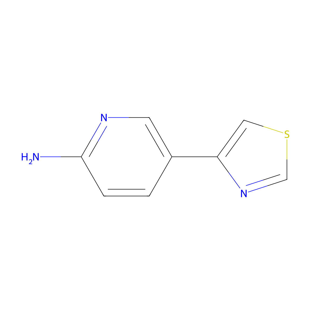 2-Amino-5-(thiazol-4-YL)pyridine molecular structure, CAS 1159819-24-5
