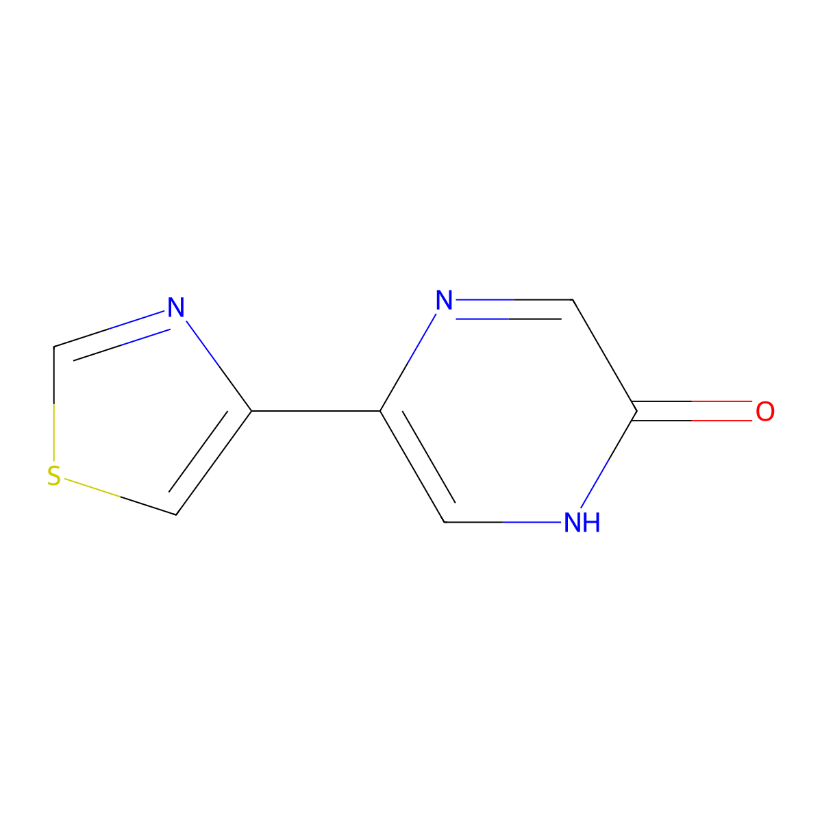 2-Hydroxy-5-(4-thiazolyl)pyrazine molecular structure, CAS 1159819-34-7