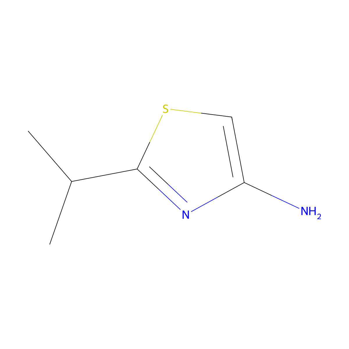 2-Isopropylthiazol-4-amine molecular structure, CAS 1159819-49-4