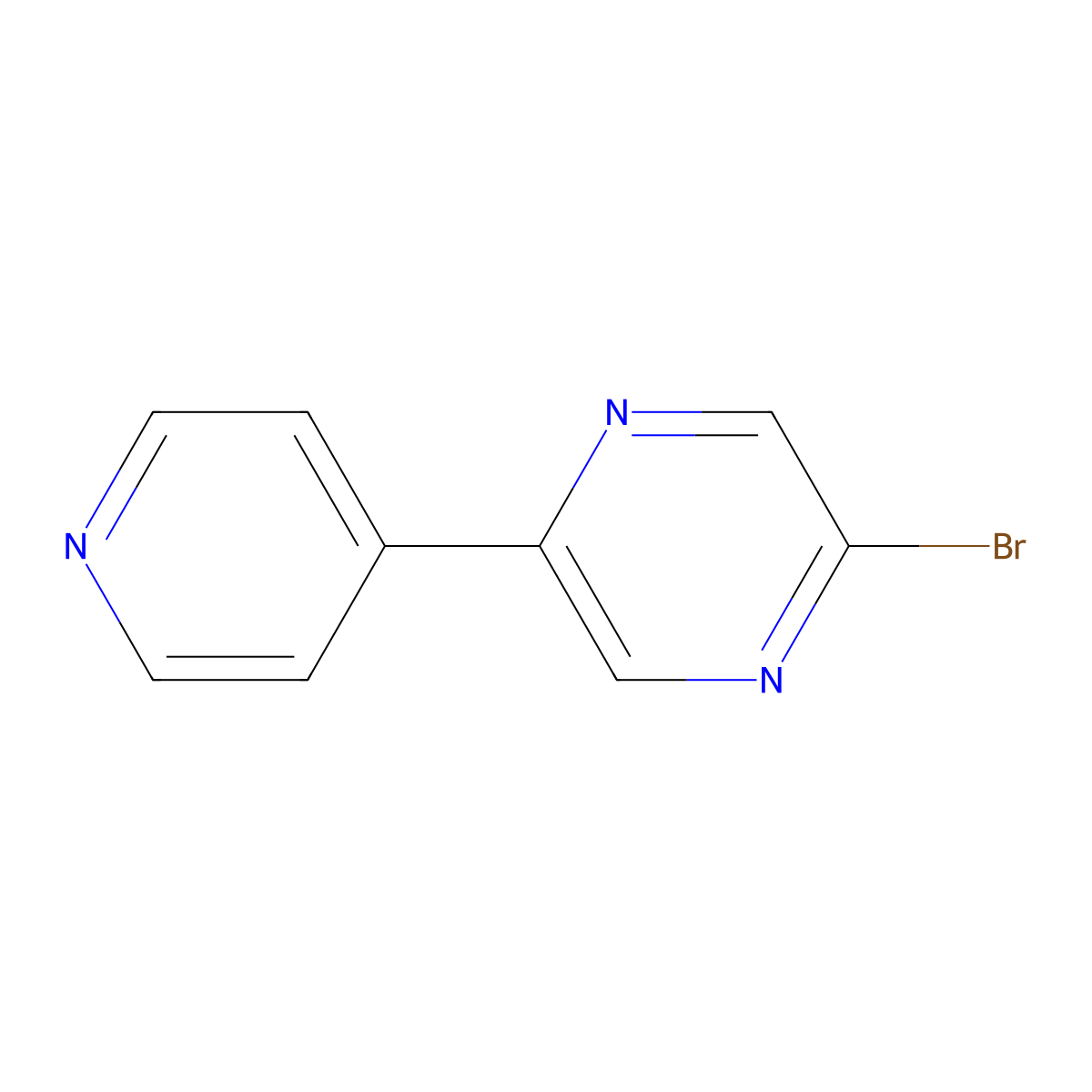 2-Bromo-5-(pyridin-4-YL)pyrazine molecular structure, CAS 1159819-55-2