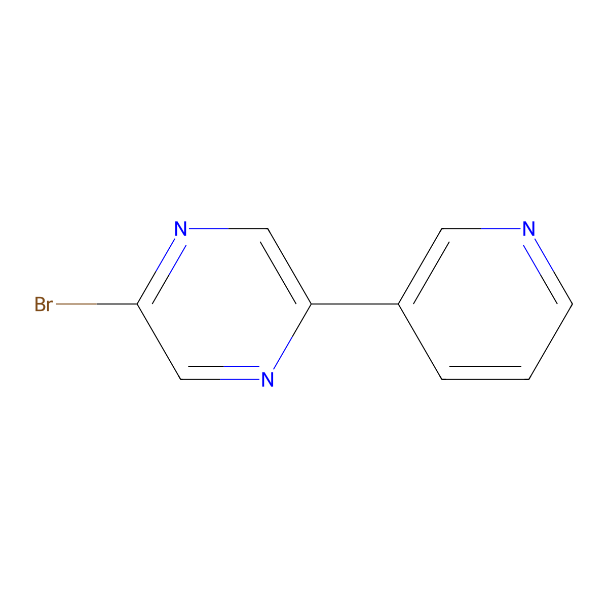 2-Bromo-5-(pyridin-3-YL)pyrazine molecular structure, CAS 1159819-77-8