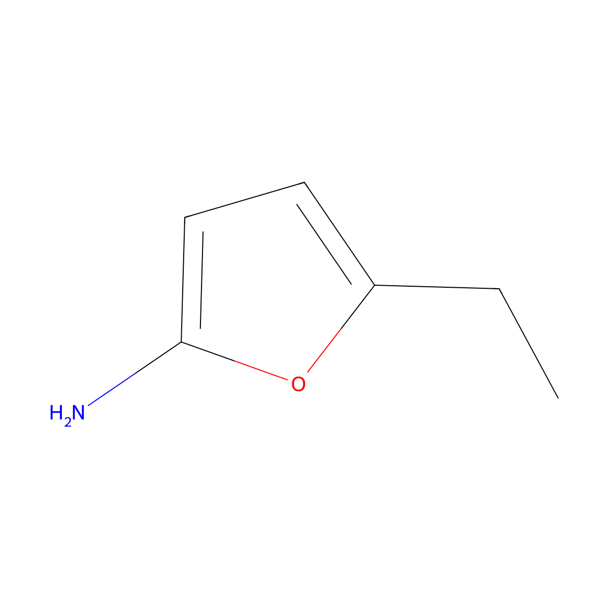 2-Amino-5-ethylfuran molecular structure, CAS 1159819-81-4