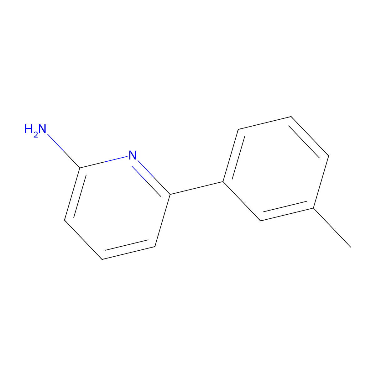 2-Amino-6-(3-tolyl)pyridine molecular structure, CAS 1159819-87-0