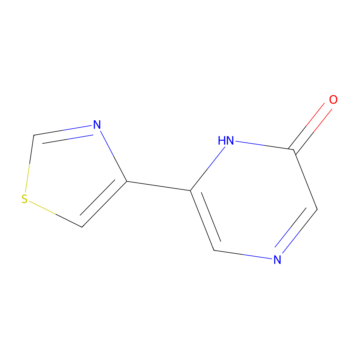 2-Hydroxy-6-(4-thiazolyl)pyrazine molecular structure, CAS 1159819-88-1