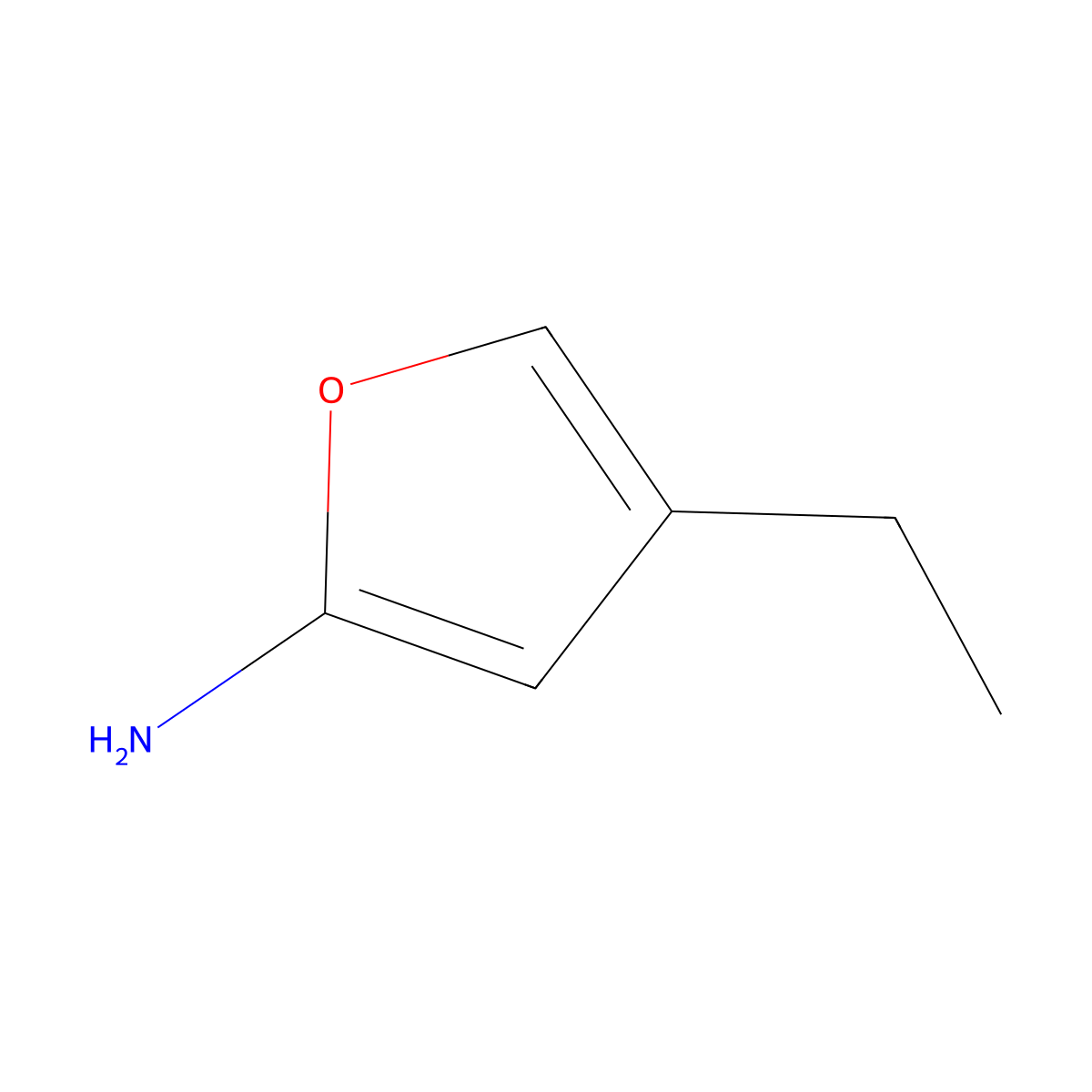 2-Amino-4-ethylfuran molecular structure, CAS 1159819-89-2