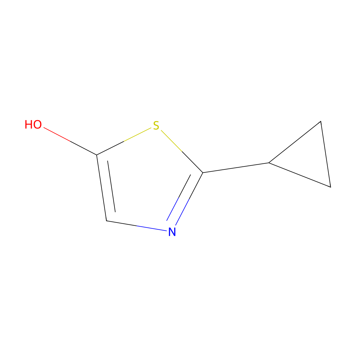 2-(Cyclopropyl)-5-hydroxythiazole molecular structure, CAS 1159820-01-5
