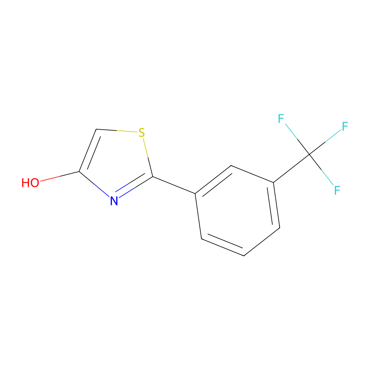 2-[3-(Trifluoromethyl)phenyl]-4-thiazolol molecular structure, CAS 1159820-08-2